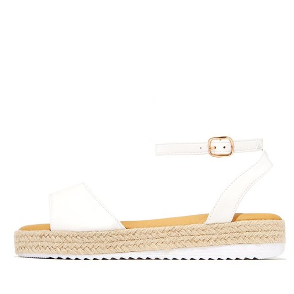 Bamboo Canvas Smoking Slip-On Espadrille Flat